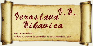 Veroslava Mikavica vizit kartica